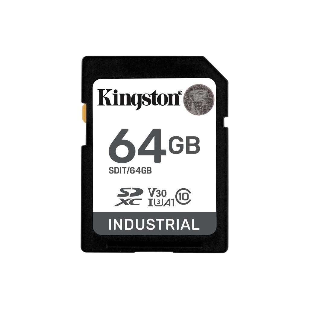 Kingston SDIT/64GB SDHC Industrial -40C to 85C C10