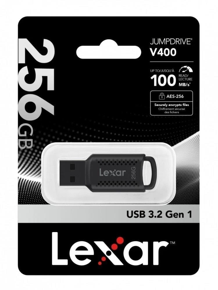 LEXAR 256GB JUMPDRIVE V400 USB3.2 100MB/S LJDV400256G (SİYAH)