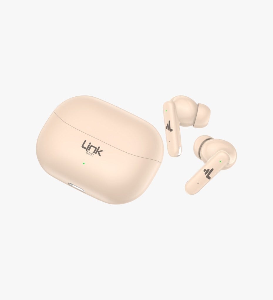S160 ANC Kablosuz Bluetooth Kulaklık (BEIGE)