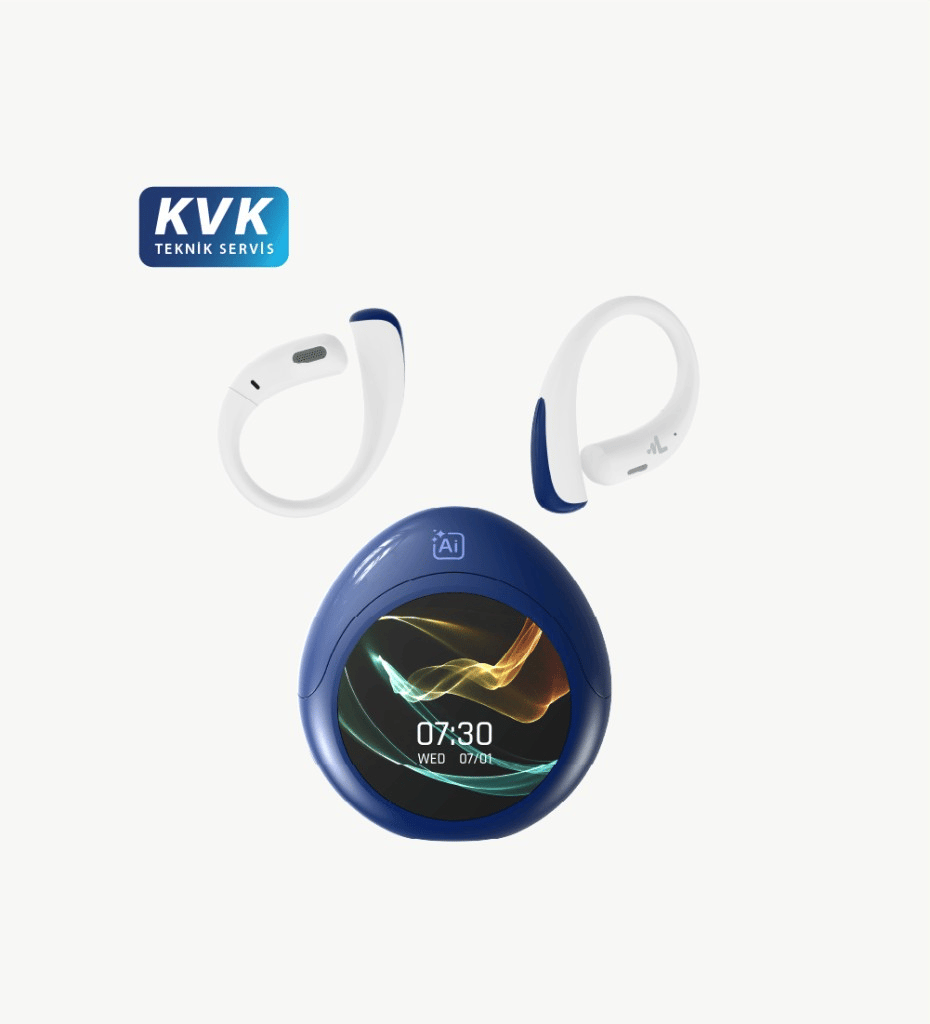 X167 Yapay Zeka Destekli Dokunmatik Ekranlı Bluetooth Kulaklık – 165 Dil Çeviri Özellikli (Mavi)