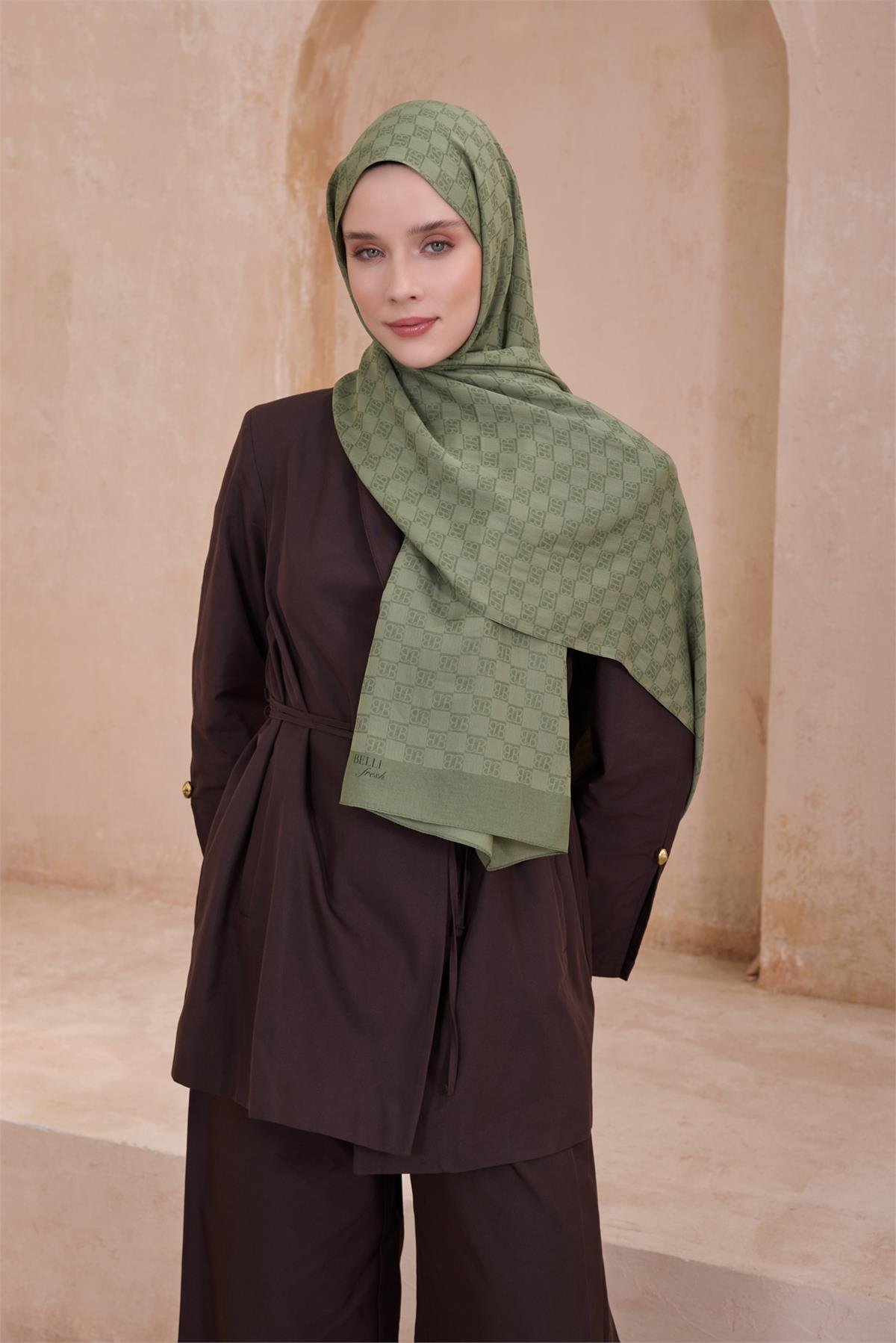 {URUNSEO_TITLE} | BELLI | POLYESTER ŞAL | BELLİ FRESH SİENA ŞAL 5 - 49