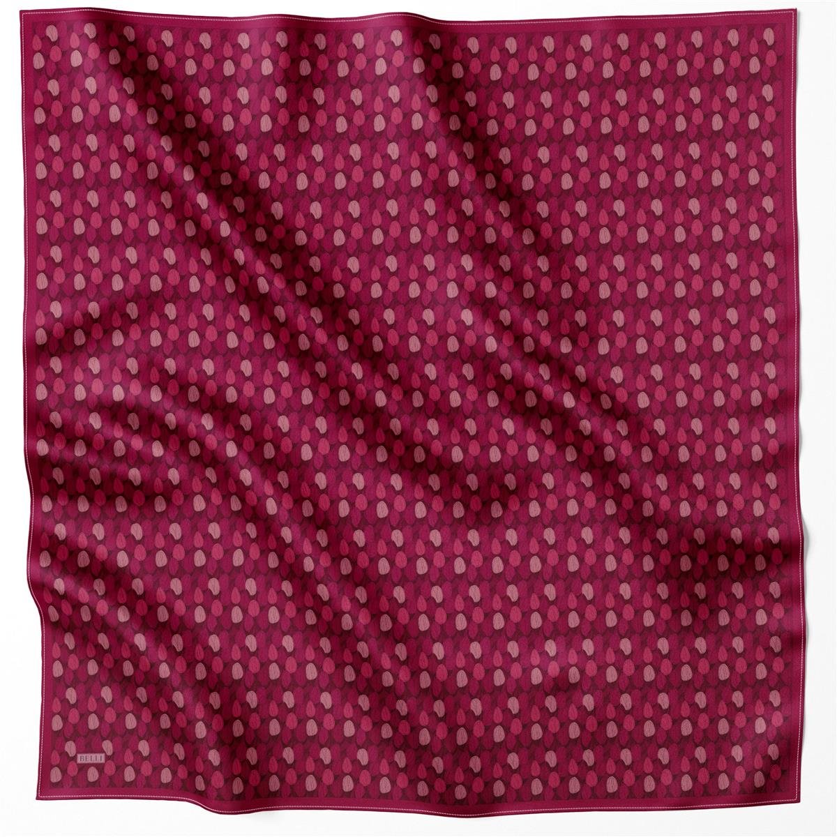 {URUNSEO_TITLE} | BELLI | BELLİ İPEK EŞARP | BELLİ ÇİÇEK DESEN İPEK EŞARP 4204D (TWILL) VİŞNE ÇÜRÜĞÜ - 55
