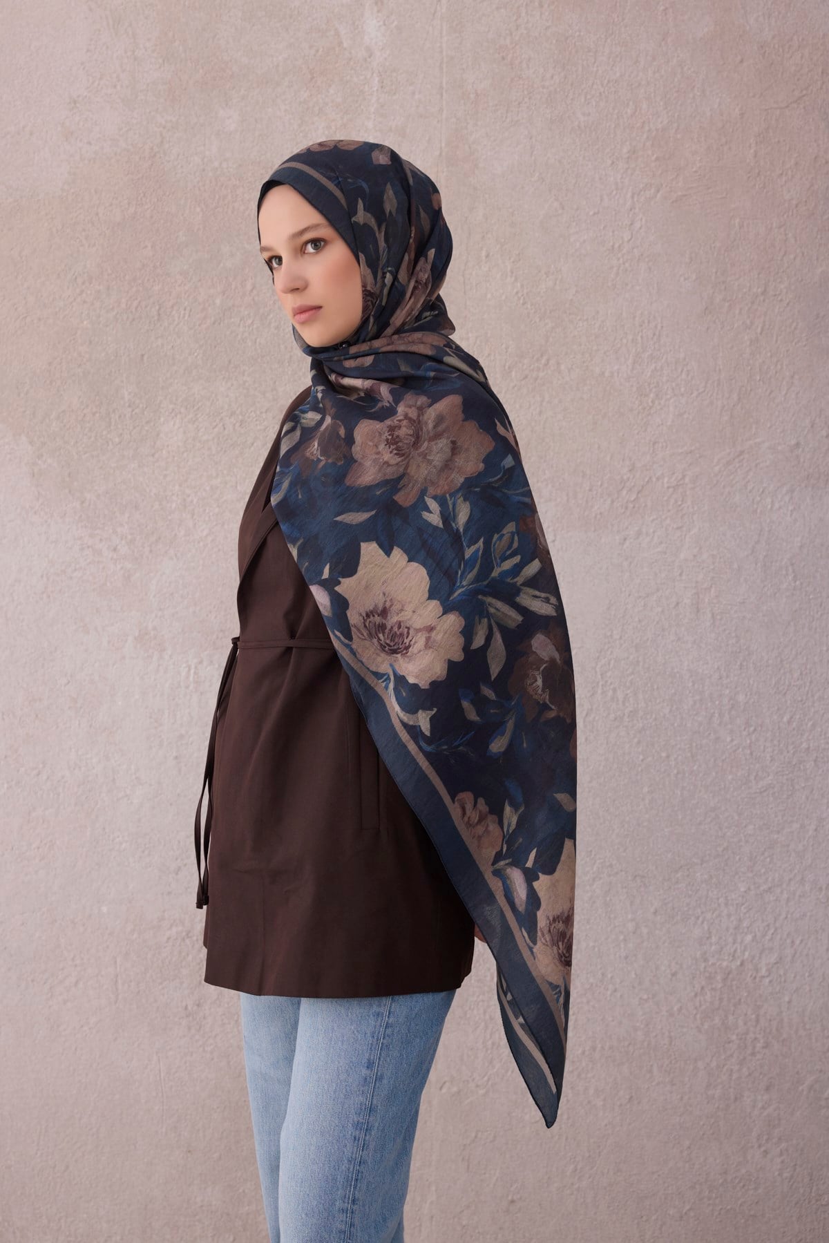 Belli Fresh Çiçek Desen Sanda Şal 1362-67