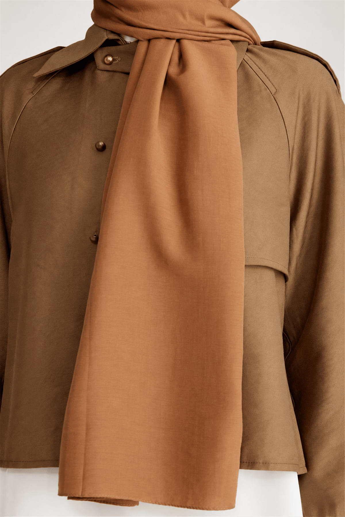 Belli Fresh Düz Tensel Camel Floransa Şal - 5003501