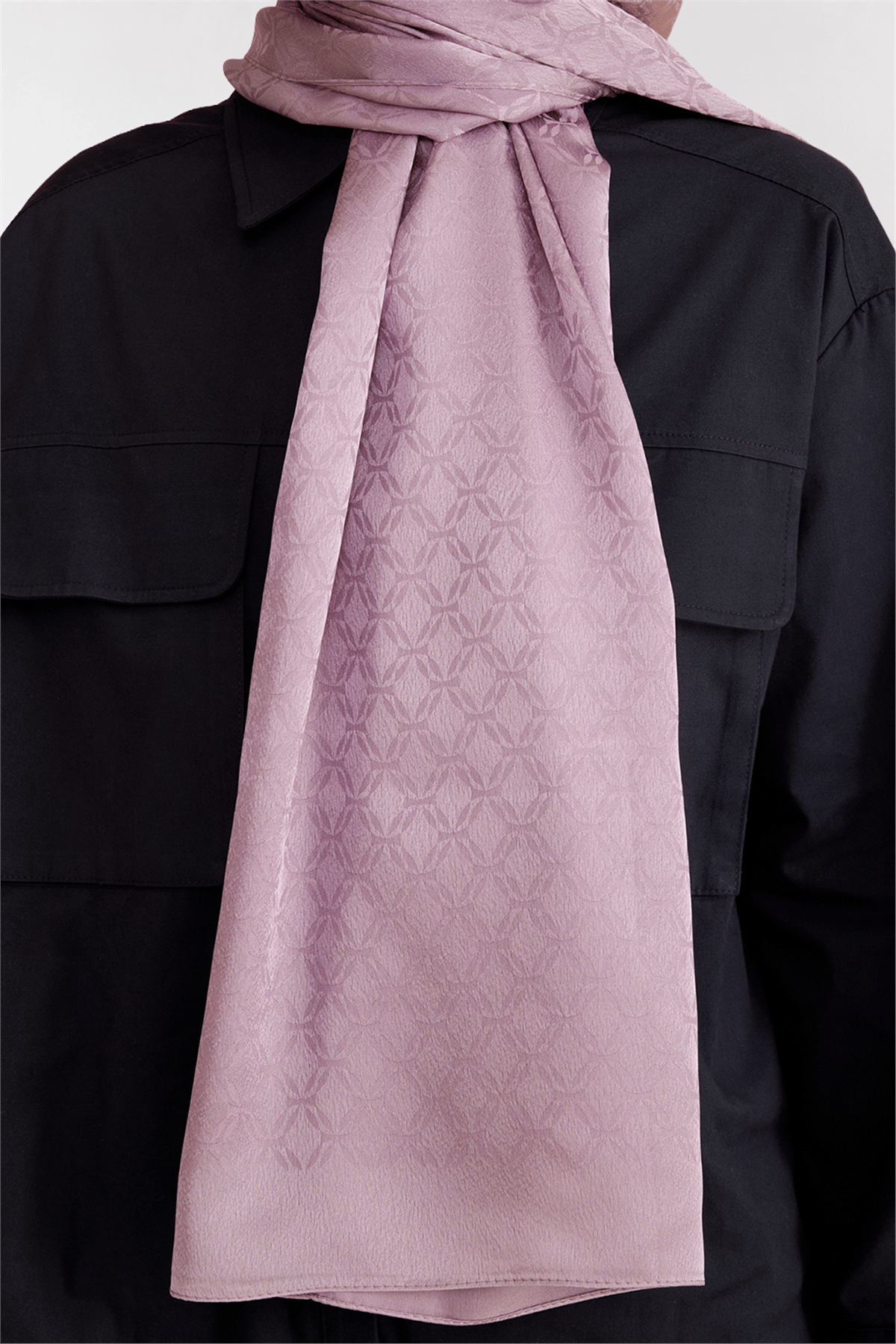 Belli Fresh Geometrik Desen Lila Jakarlı Şal 3 - 247787
