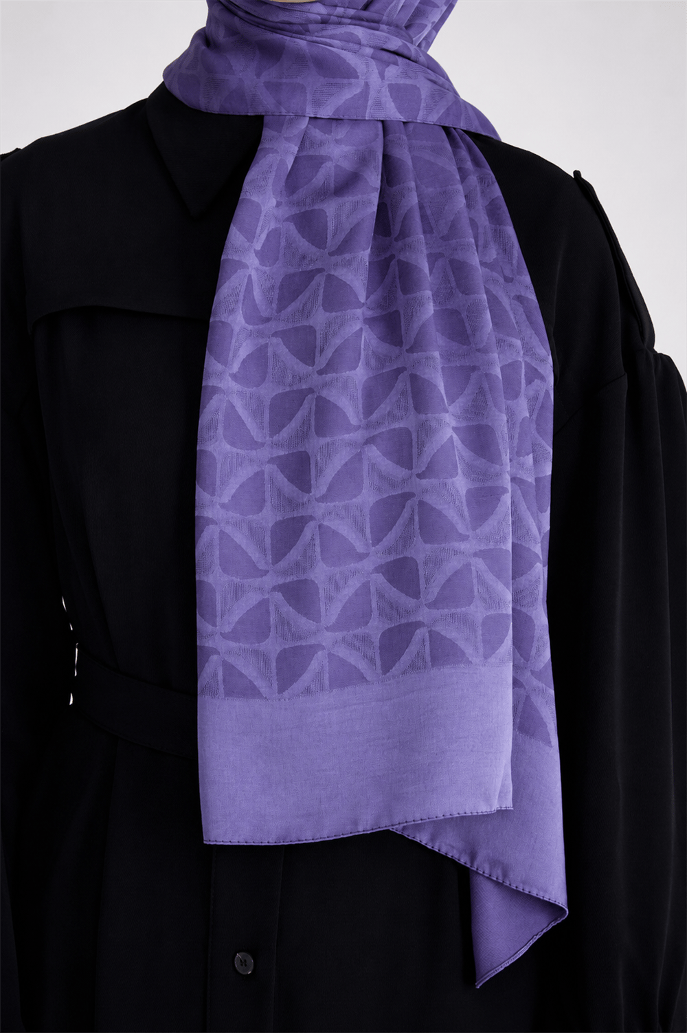 Belli Fresh Geometrik Desen Mor Capri Şal 1 - 247795