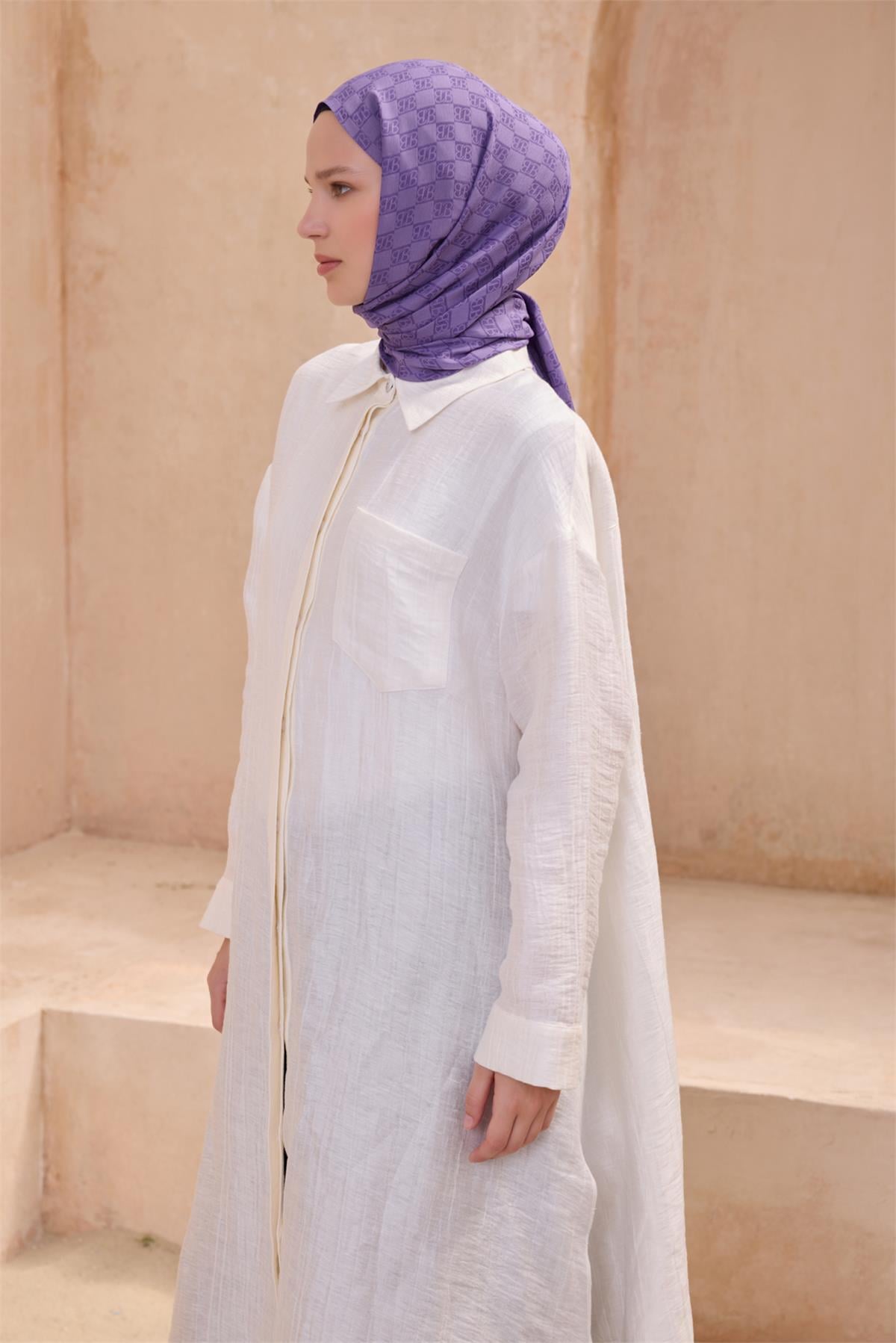 {URUNSEO_TITLE} | BELLI | POLYESTER ŞAL | BELLİ FRESH SİENA MOR ŞAL 5
