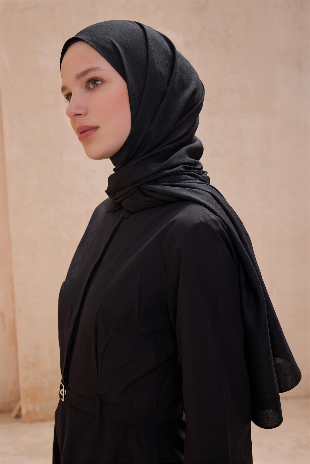 {URUNSEO_TITLE} | BELLI | POLYESTER ŞAL | BELLİ FRESH SİENA SİYAH ŞAL 4