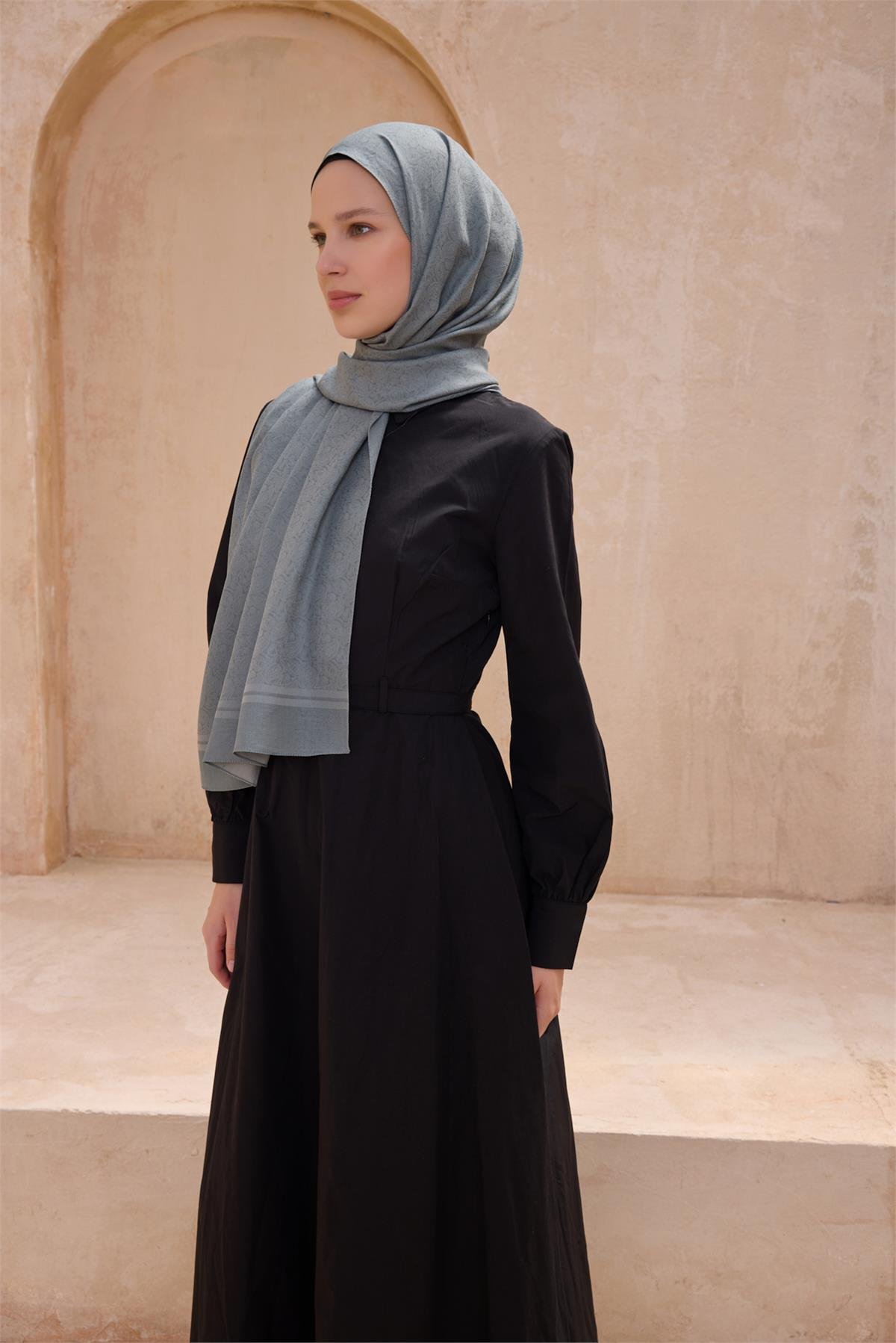 {URUNSEO_TITLE} | BELLI | POLYESTER ŞAL | BELLİ FRESH SİENA SOĞUK MAVİ ŞAL 4
