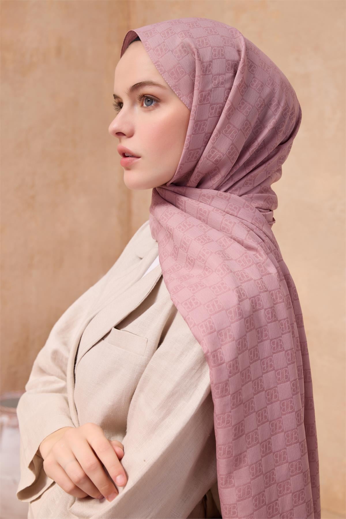 {URUNSEO_TITLE} | BELLI | POLYESTER ŞAL | BELLİ FRESH SİENA TOZ PEMBE ŞAL 5