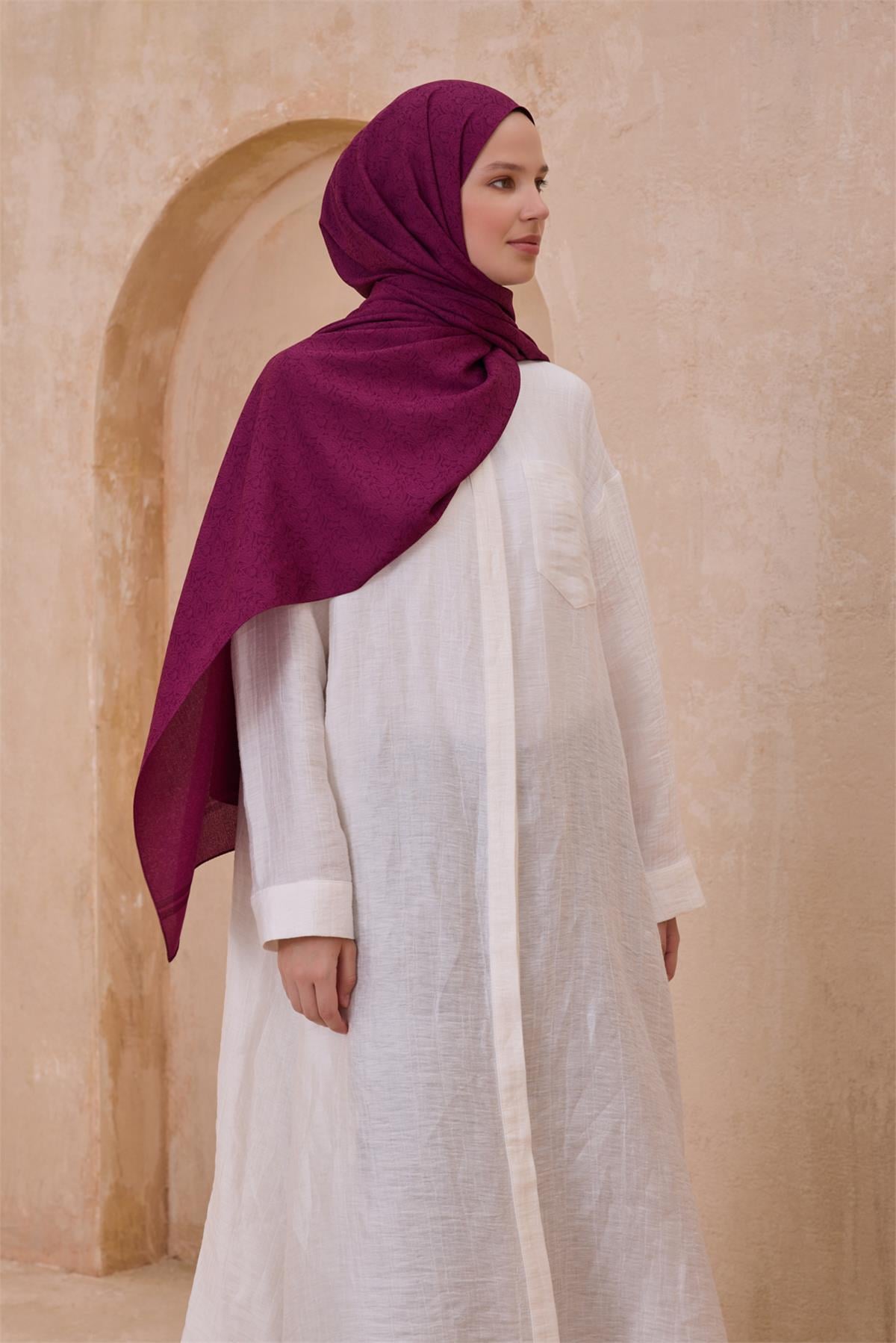{URUNSEO_TITLE} | BELLI | POLYESTER ŞAL | BELLİ FRESH SİENA VİŞNE ÇÜRÜĞÜ ŞAL 4