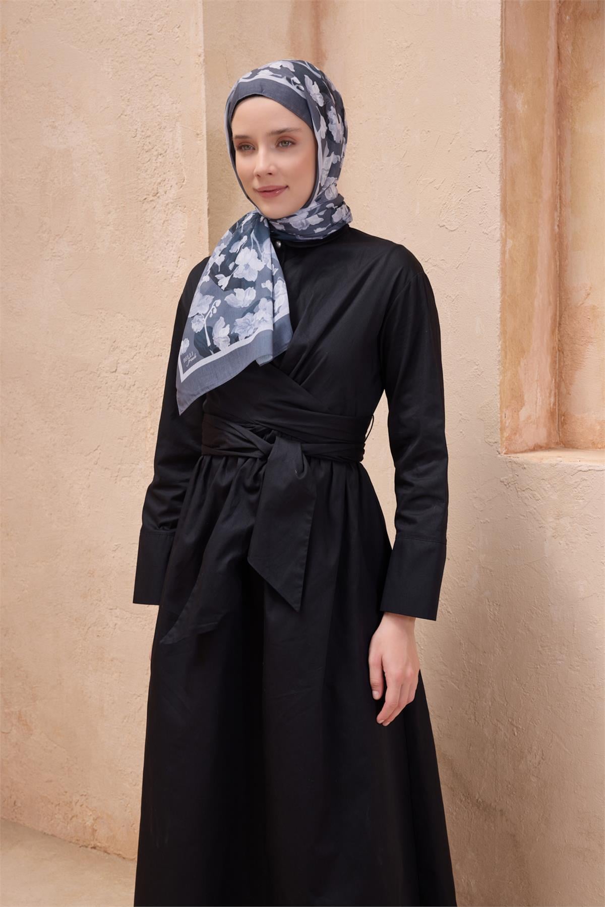 {URUNSEO_TITLE} | BELLI | POLYESTER ŞAL | BELLİ FRESH TELA GRİ ŞAL 4