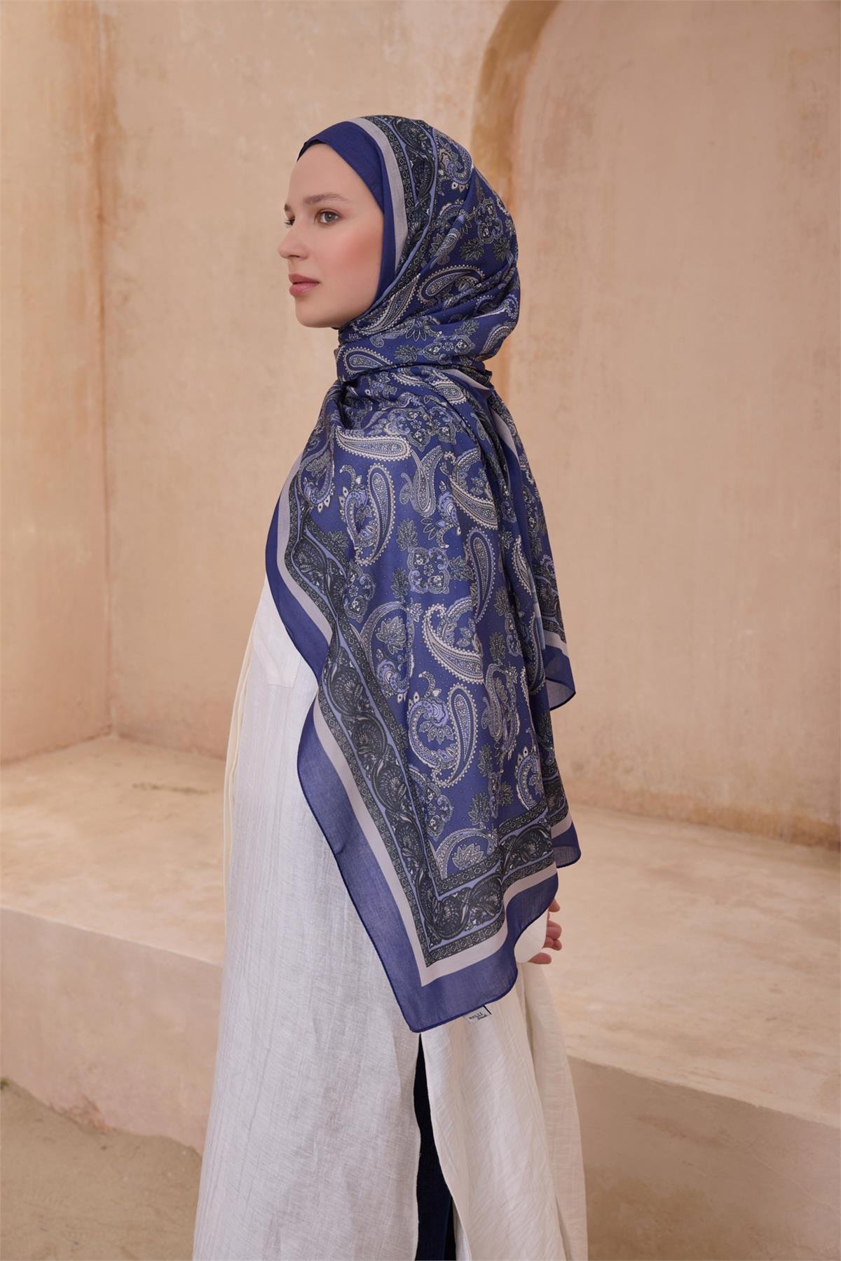 {URUNSEO_TITLE} | BELLI | POLYESTER ŞAL | BELLİ FRESH TELA MOR ŞAL 5