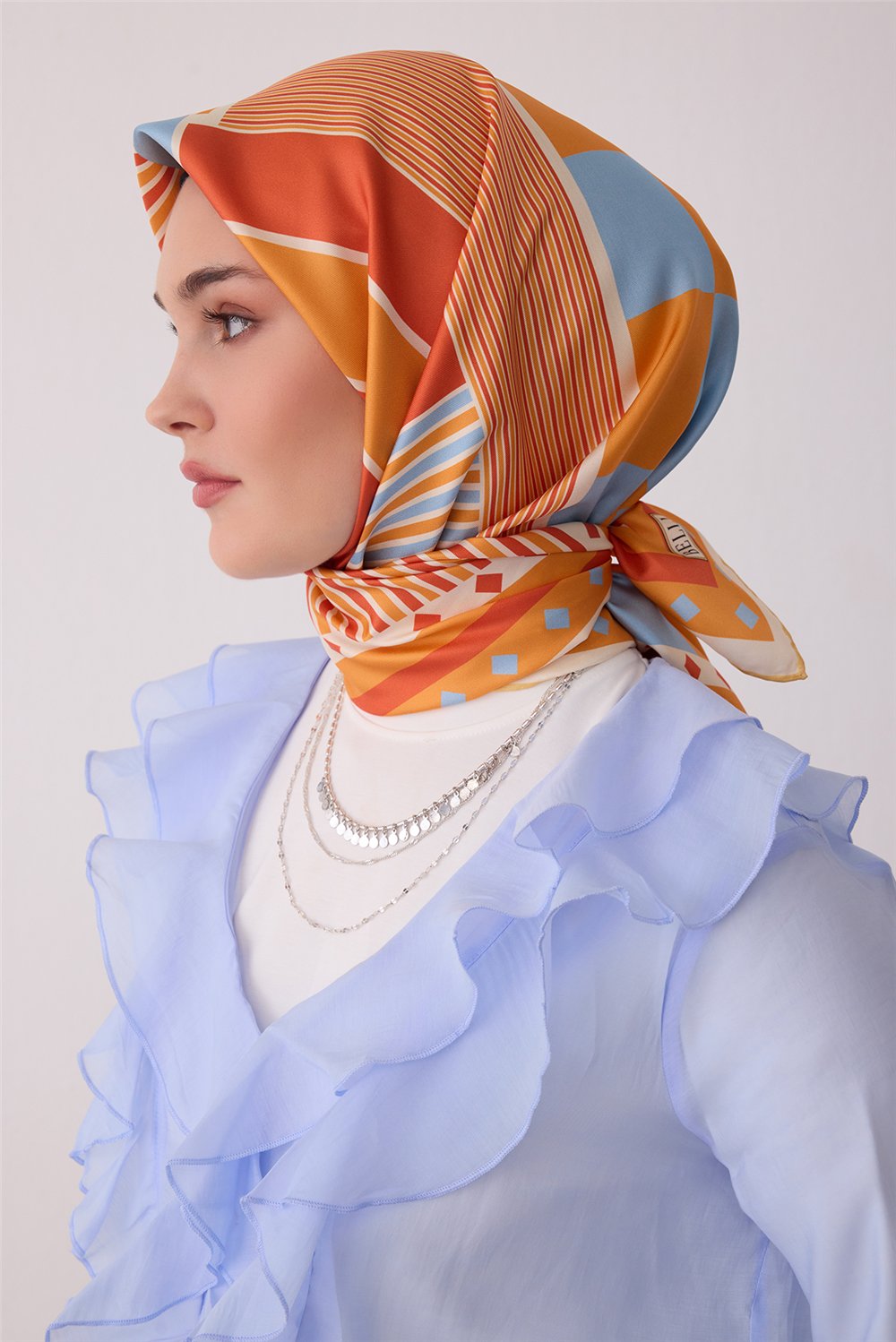 BELLİ SAF İPEK EŞARP 4401D (T) - 80