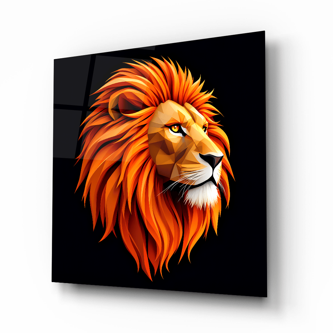 Aslan Kare Cam Tablo