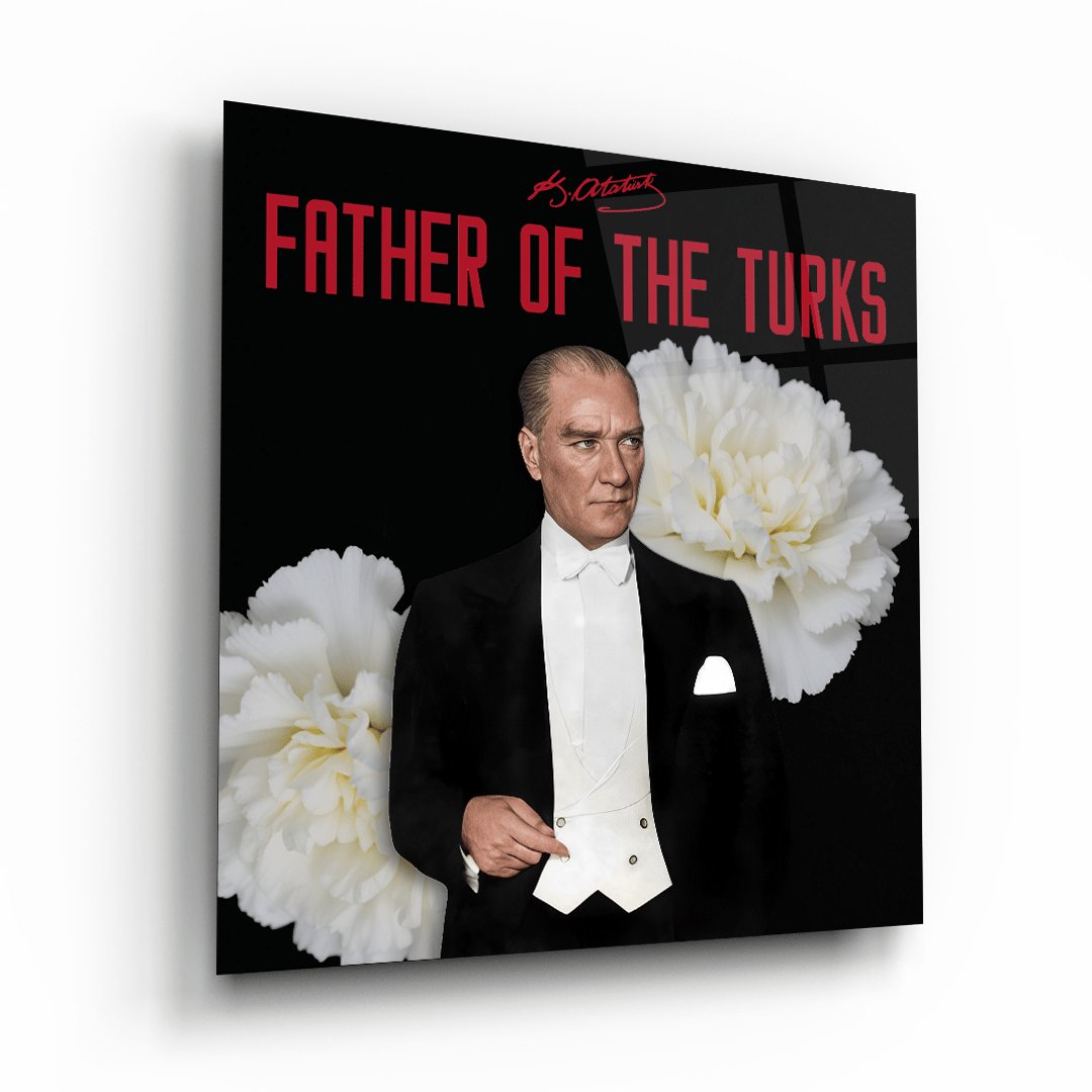 Atatürk 3 Kare Cam Tablo