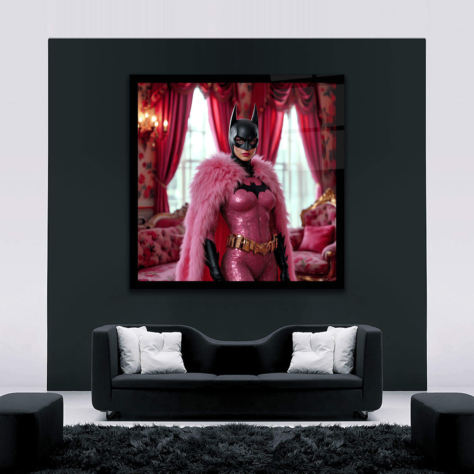 Batgirl Kare Cam Tablo