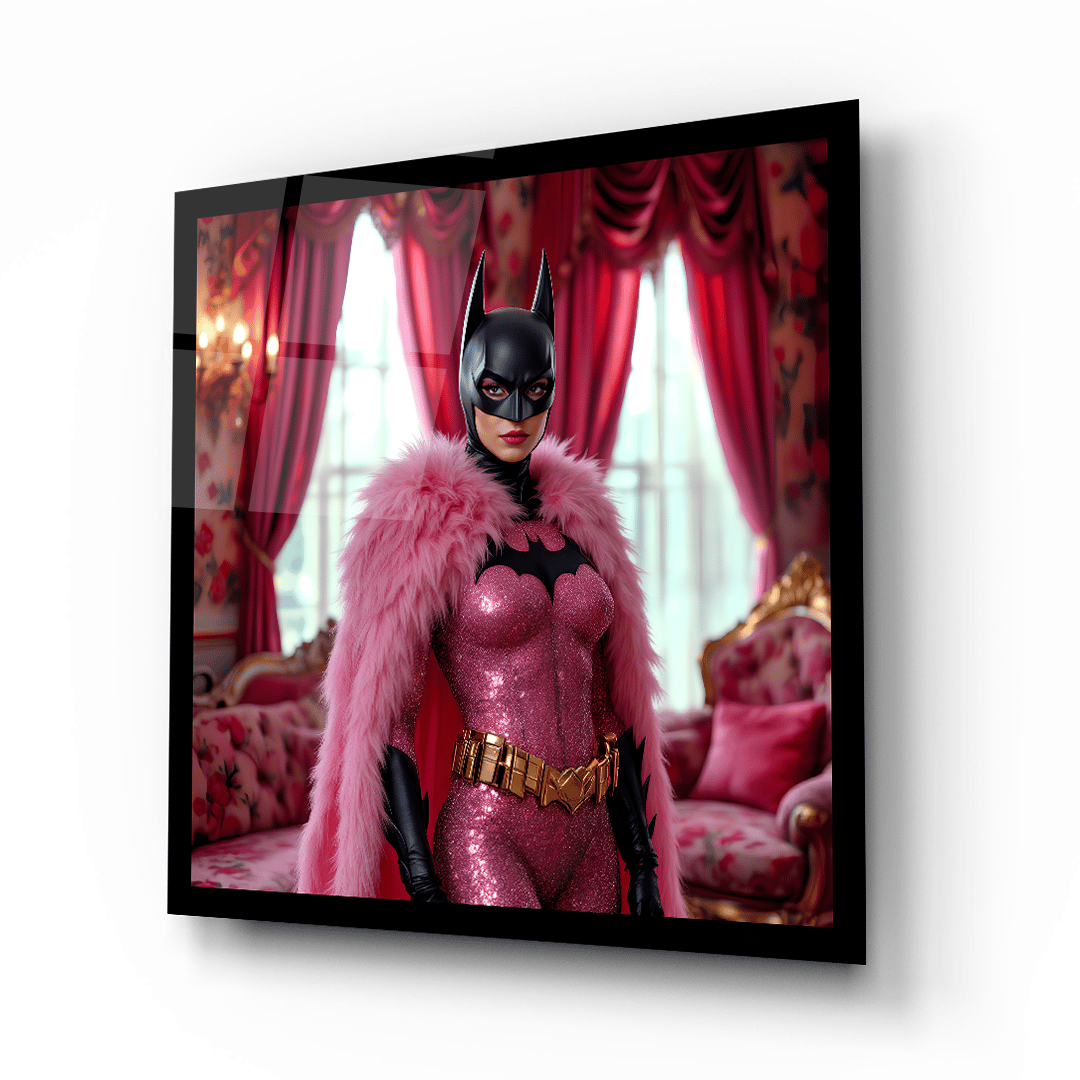 Batgirl Kare Cam Tablo