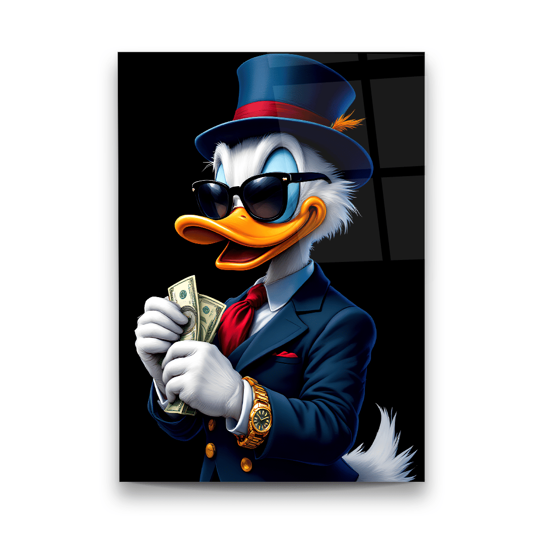 Donald Duck Dikey Cam Tablo