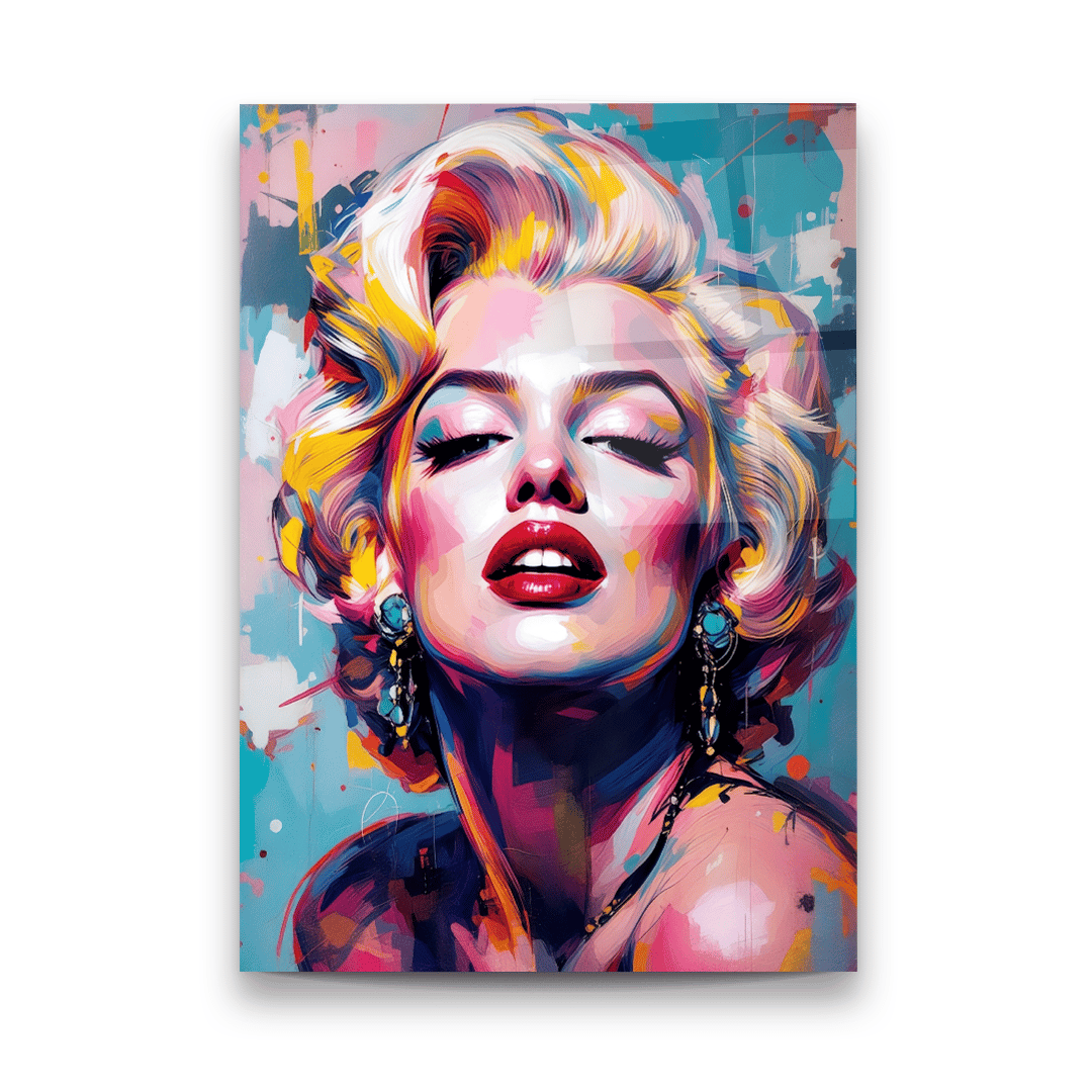 Marilyn Monroe Dikey Cam Tablo