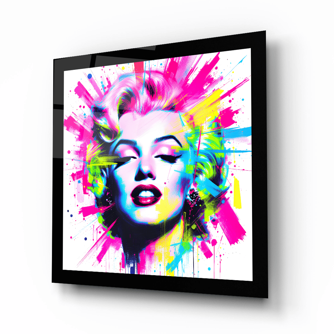 Marilyn Monroe Kare Cam Tablo