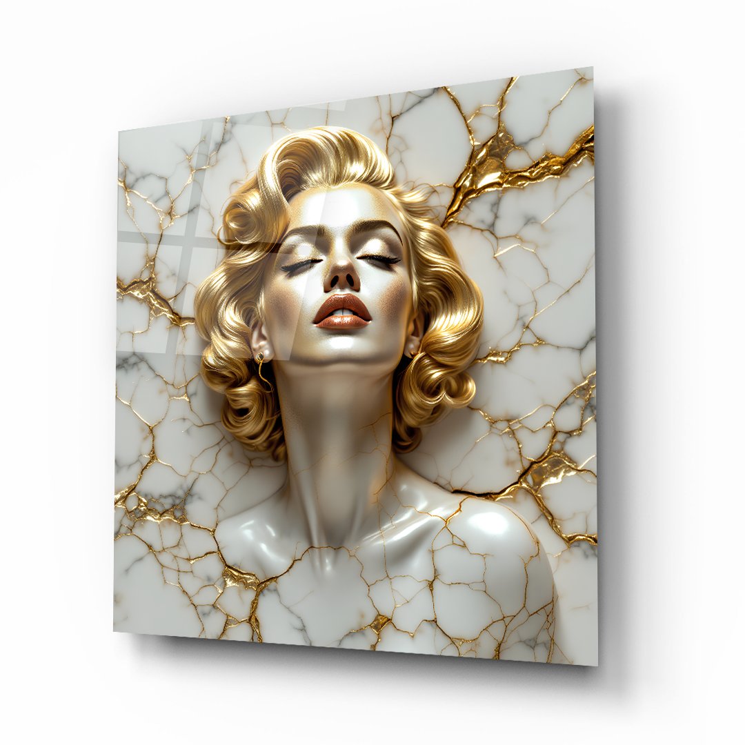Marilyn Monroe Kare Cam Tablo