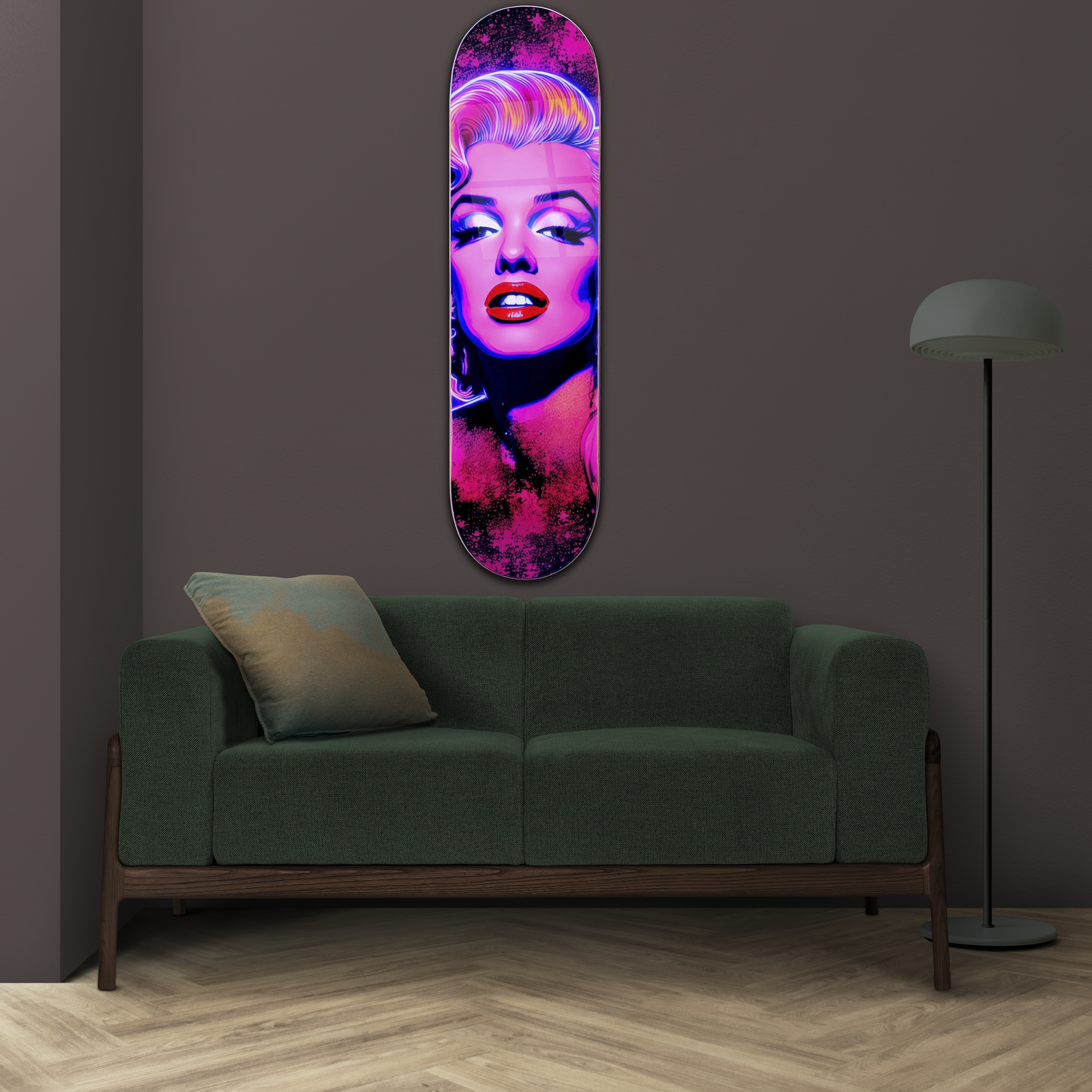 Marilyn Monroe Kaykay Cam Tablo