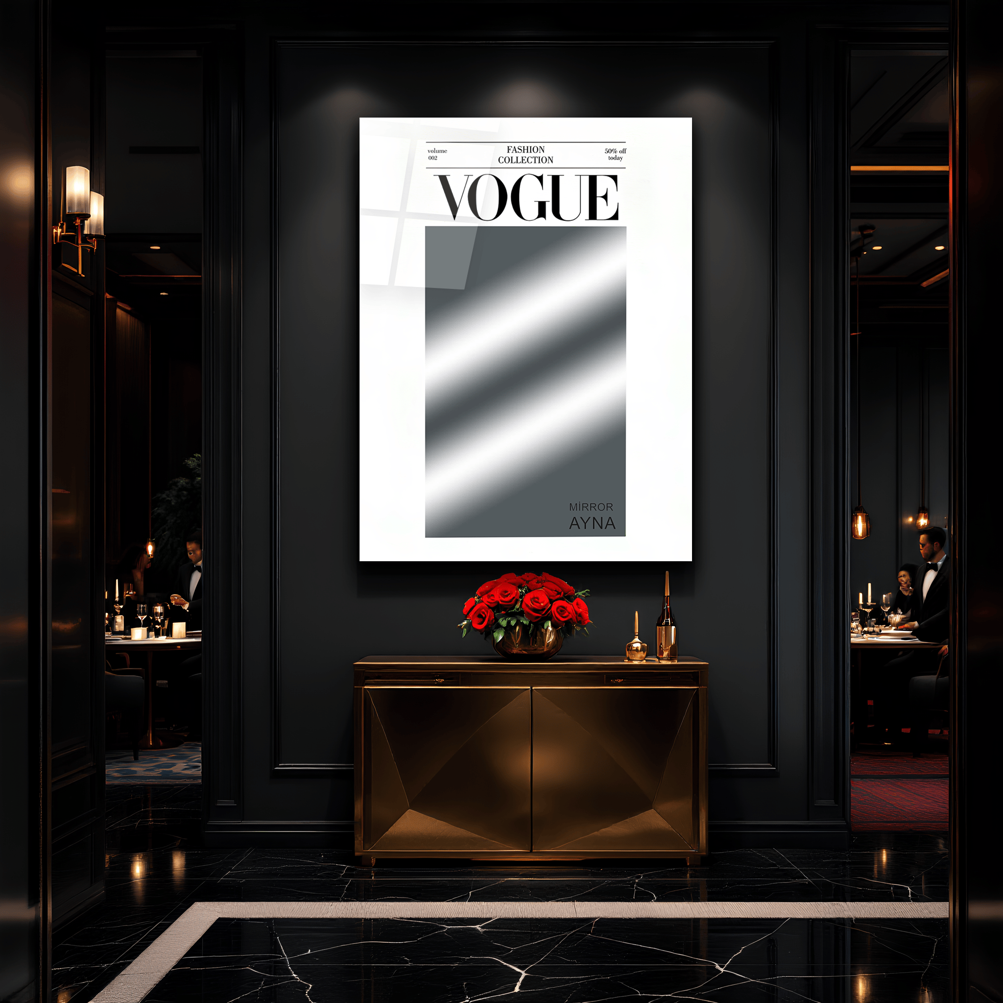 Modern Dekoratif Vogue Ayna