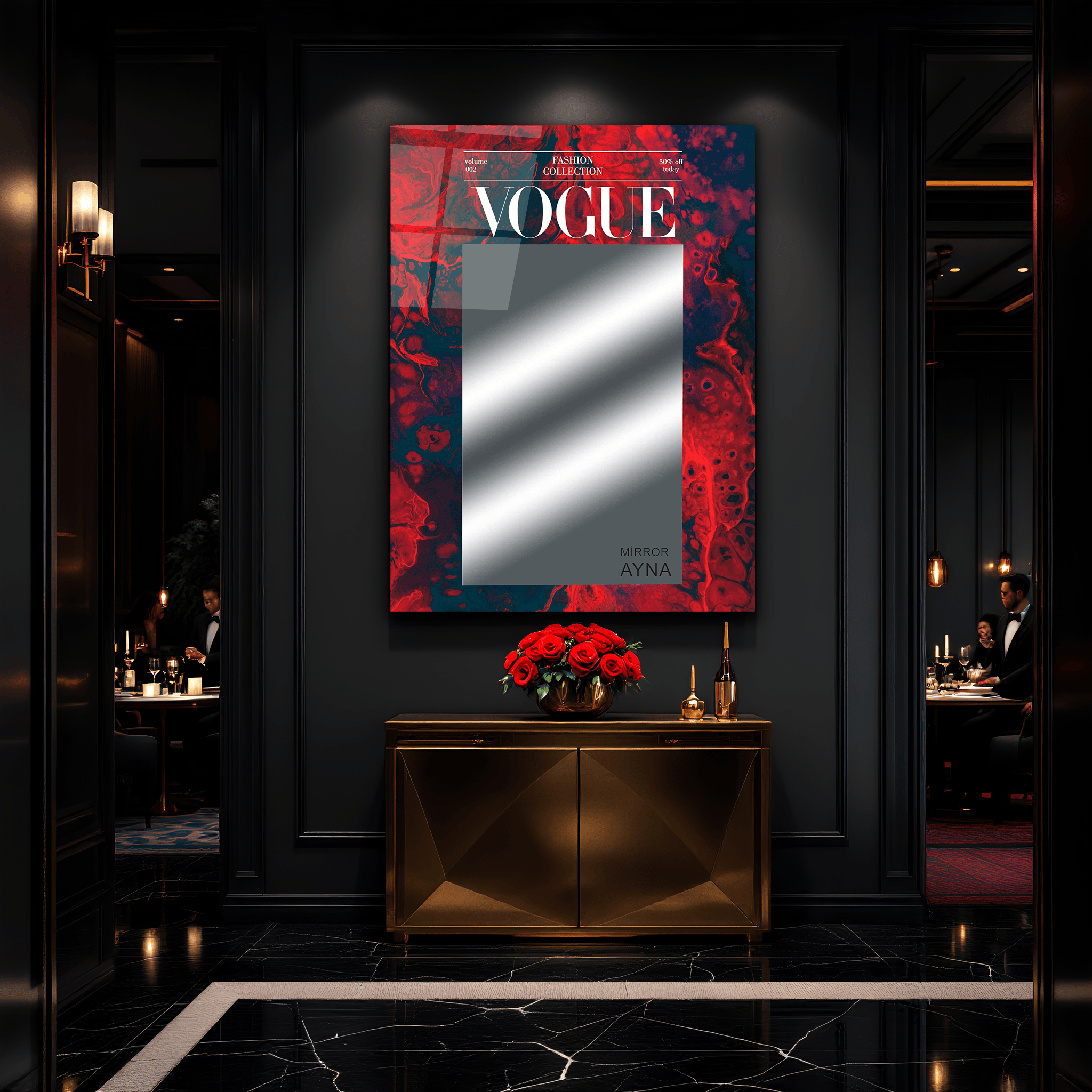 Modern Dekoratif Vogue Ayna