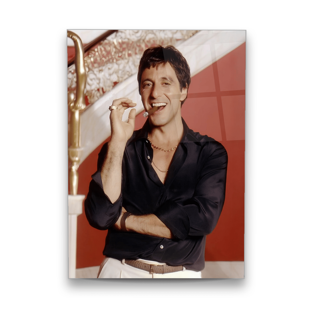 Scarface Tony Montana Dikey Cam Tablo