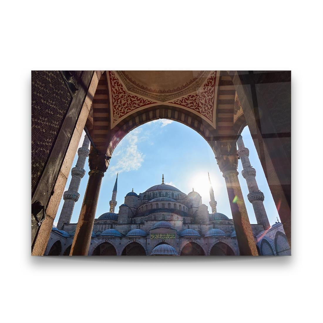 Sultanahmet Camii Yatay Cam Tablo