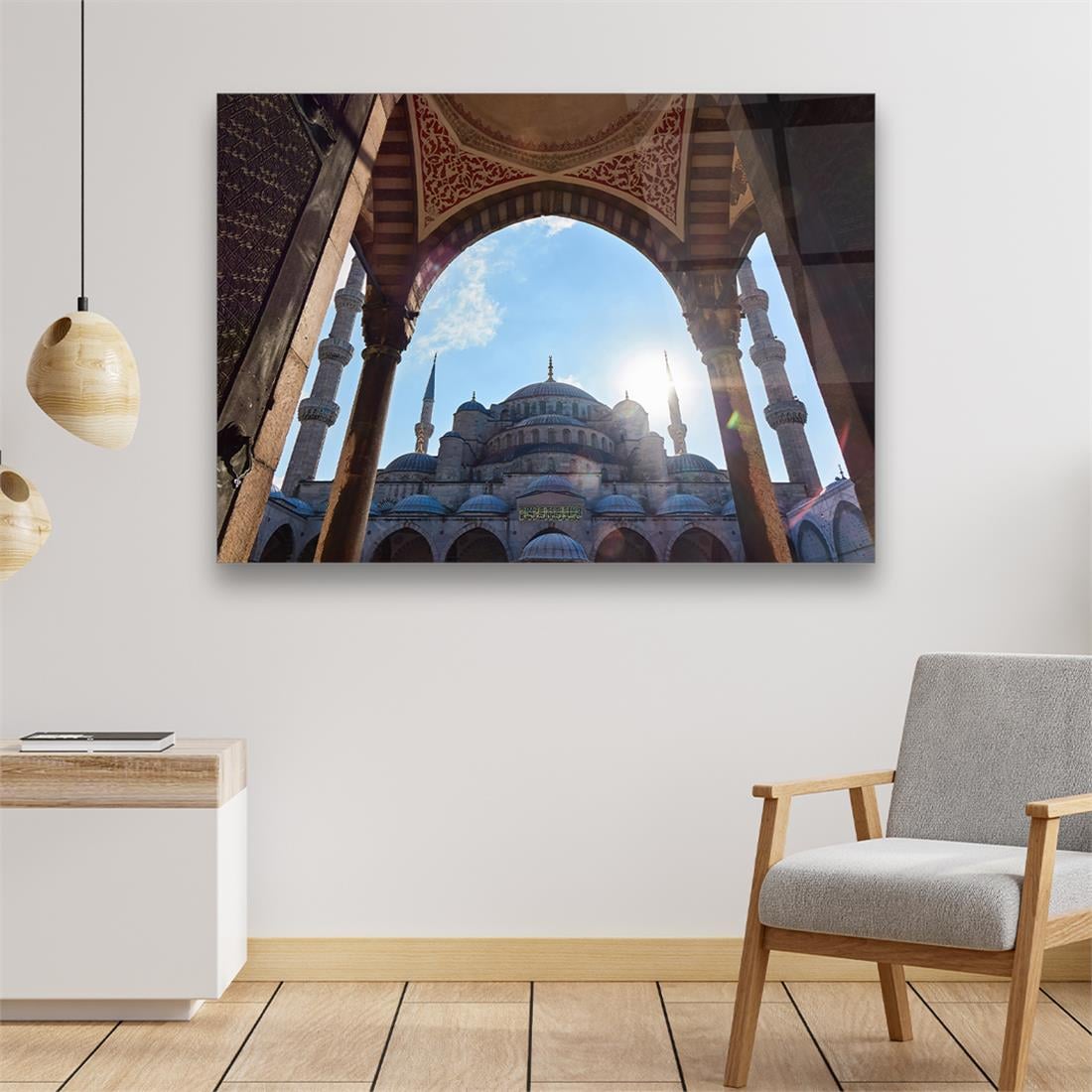 Sultanahmet Camii Yatay Cam Tablo