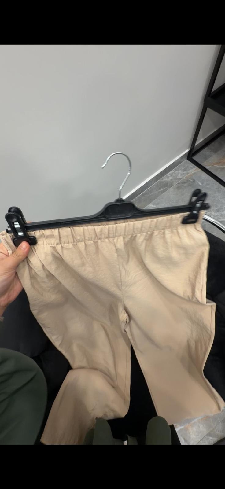 Krem Paraşüt Pantolon