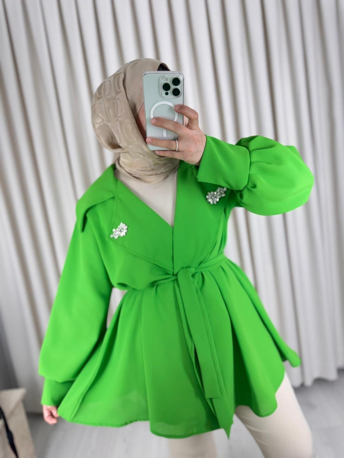 Zeyra Ceket Yeşil