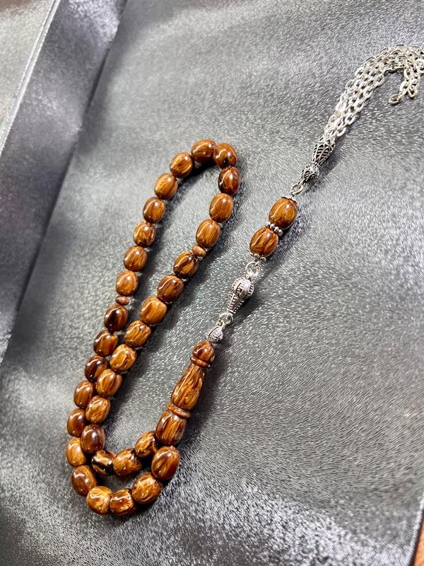 Çekoslovak Katalin Benzetme Sıkma Kehribarı Tesbih