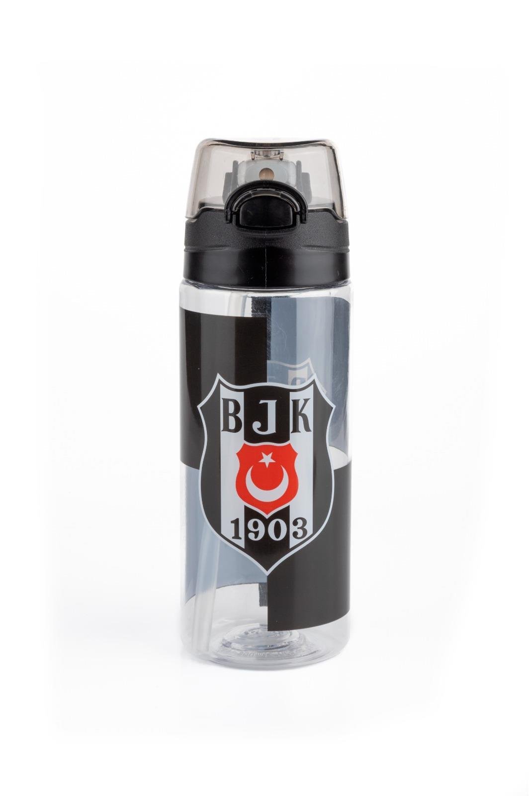 BEŞİKTAŞ SIYAH BEYAZ LİSANSLI 500ML MATARA SULUK