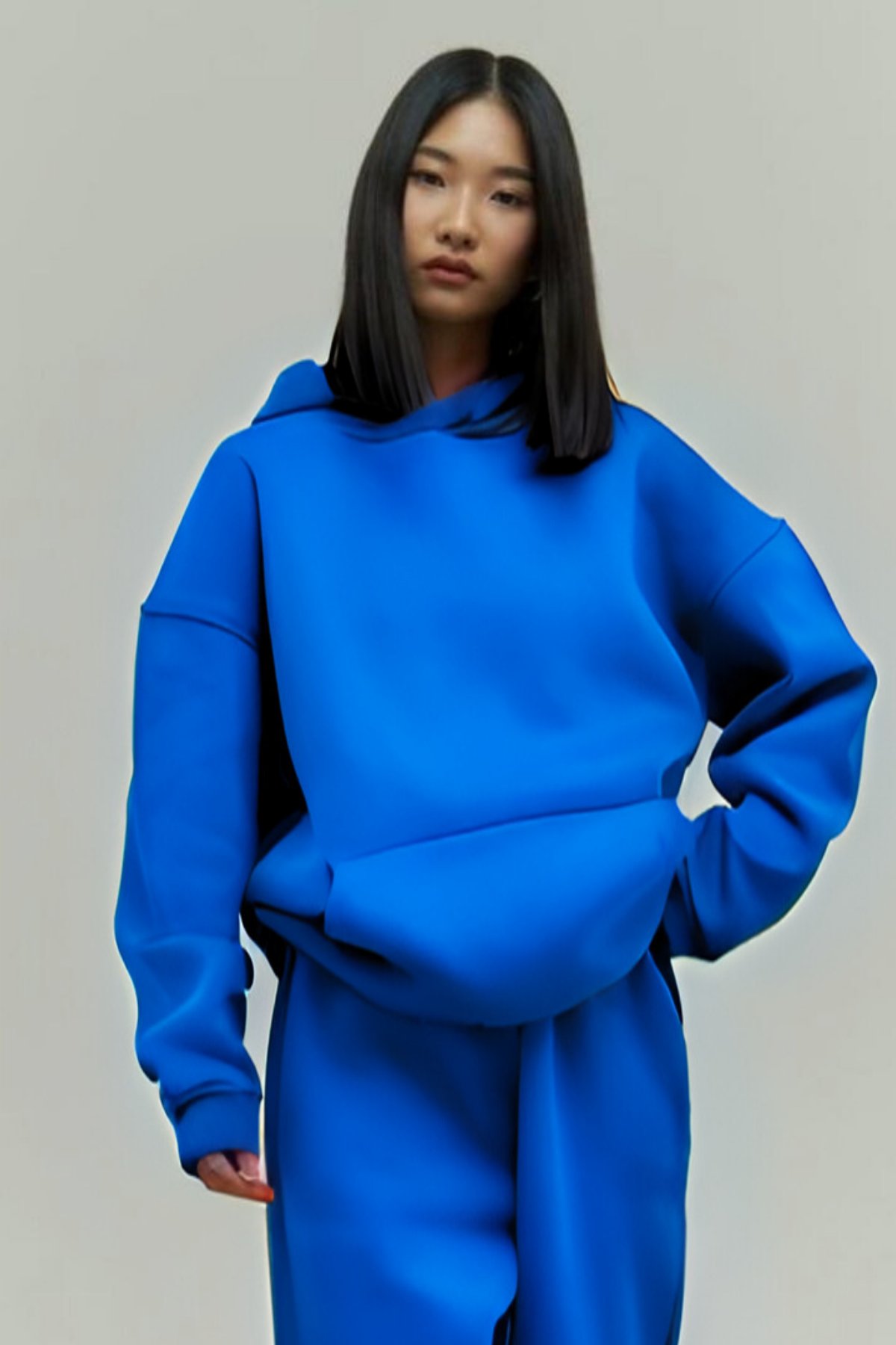 Sax Oversize Kapuşonlu Kadın sweatshirt