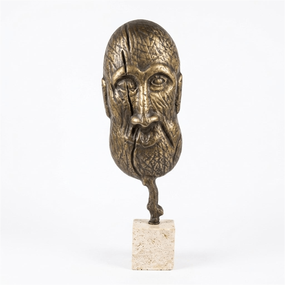 Bronze Yüz Heykel Biblo