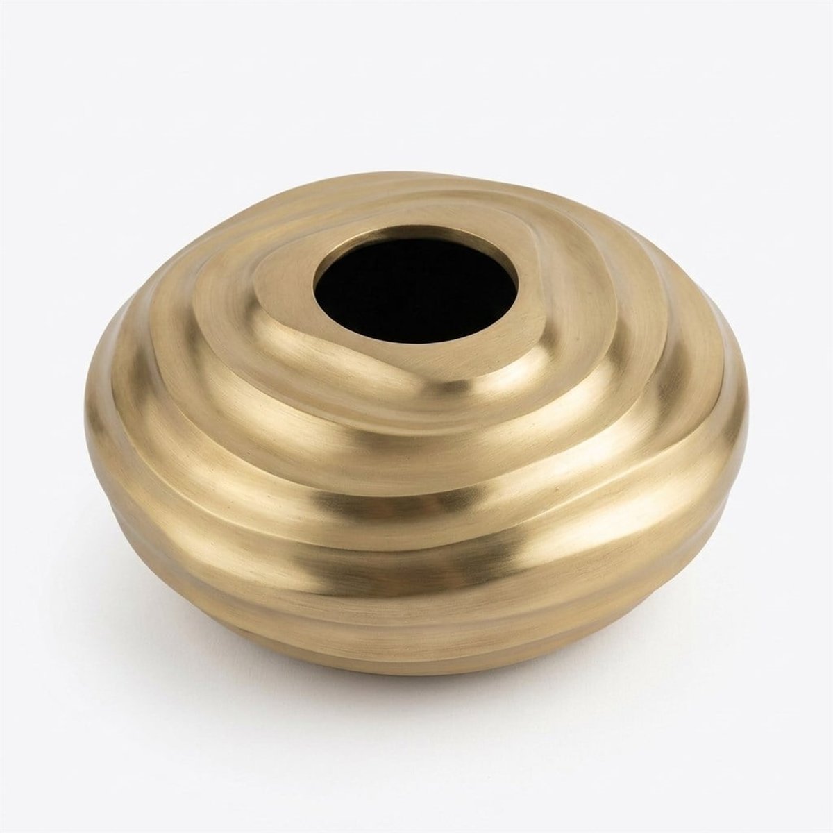 Dalgalı Gold Metal Obje