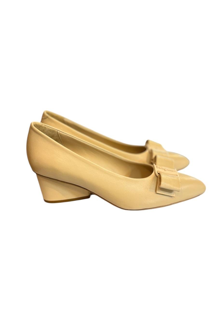 Sarı Hakiki Deri Ayakkabı