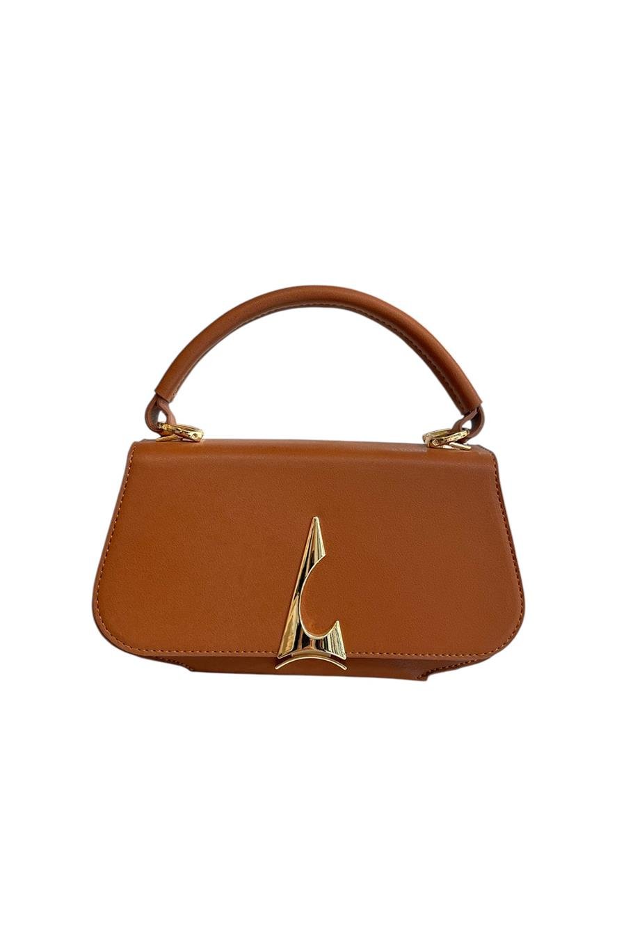 Taba Suni Deri 3 Bölmeli El Ve Omuz Çantası