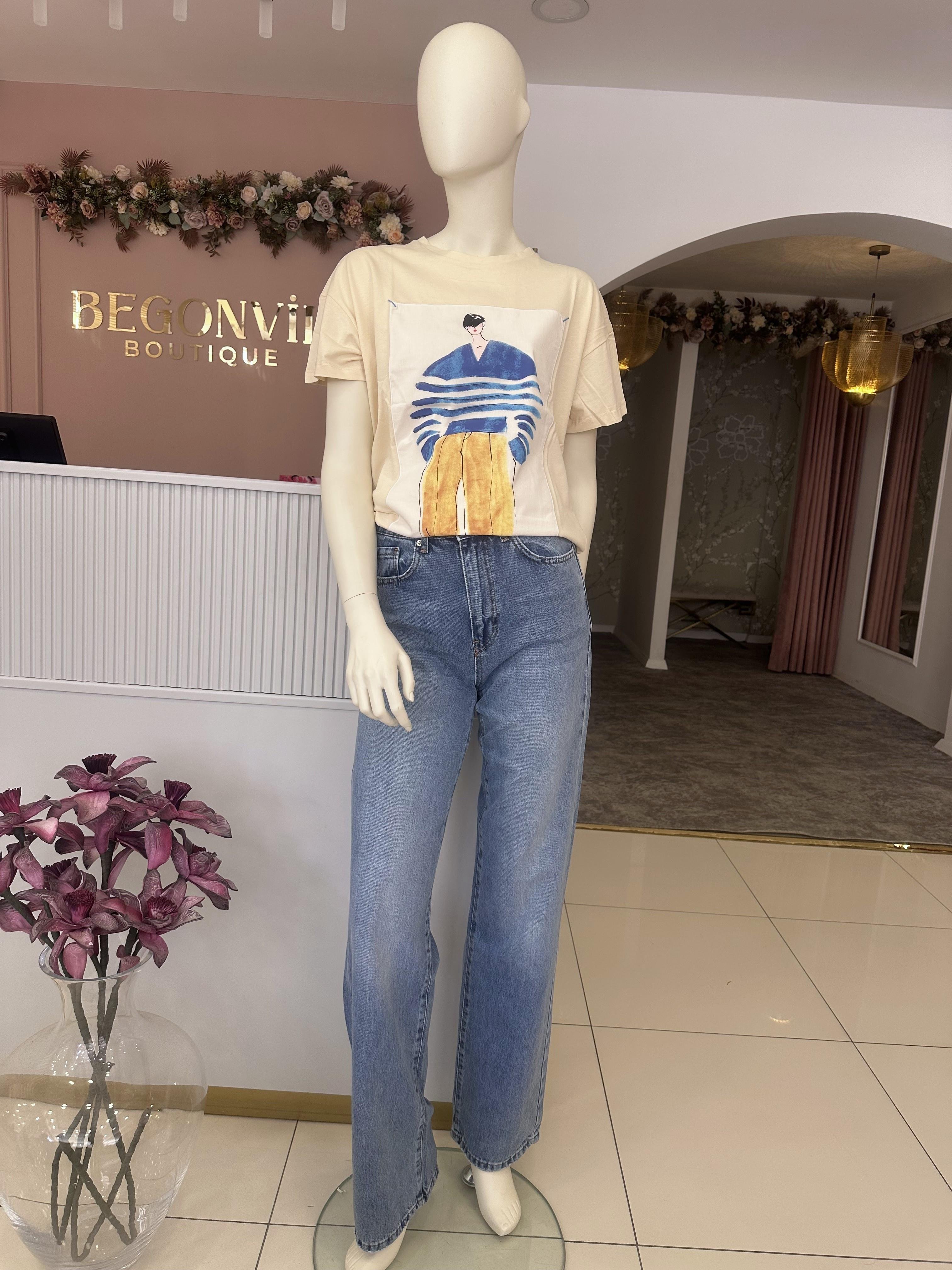Baskı Detaylı Tshirt