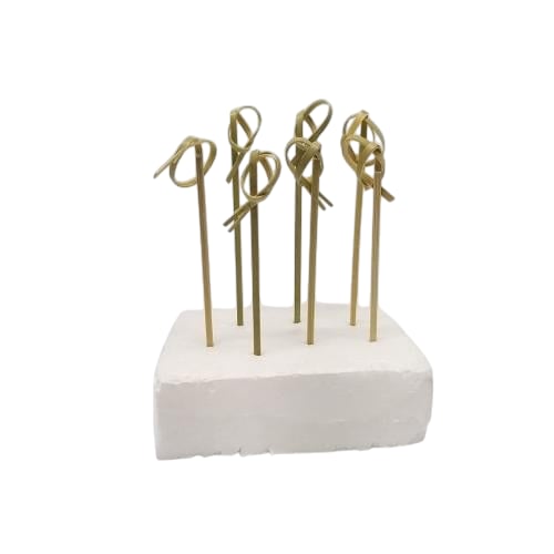 BAMBU YEŞİL DÜĞÜMLÜ KÜRDAN 9 CM 20 Lİ