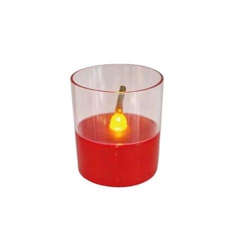 LED MUM BARDAK 4.5X4 CM KIRMIZI