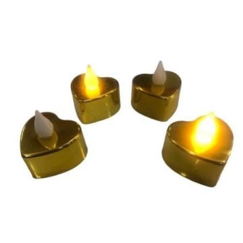 LED TEA LIGHT MUM KALP GOLD ADET