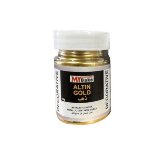 MYBAKE METALİK SİM BOYA 10 GR GIDA DIŞI GOLD