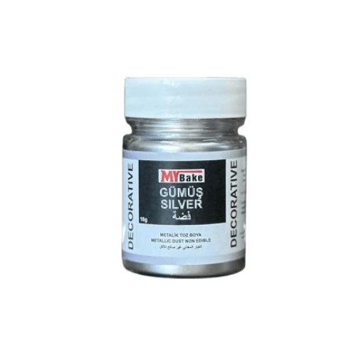 MYBAKE METALİK SİM BOYA GIDA DIŞI GÜMÜŞ