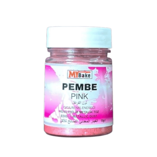 MYBAKE YENİLEBİLİR METALİK TOZ 10 GR PEMBE