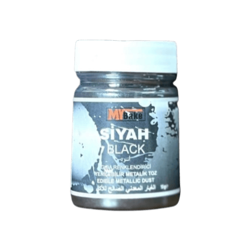 MYBAKE YENİLEBİLİR METALİK TOZ 10 GR SİYAH