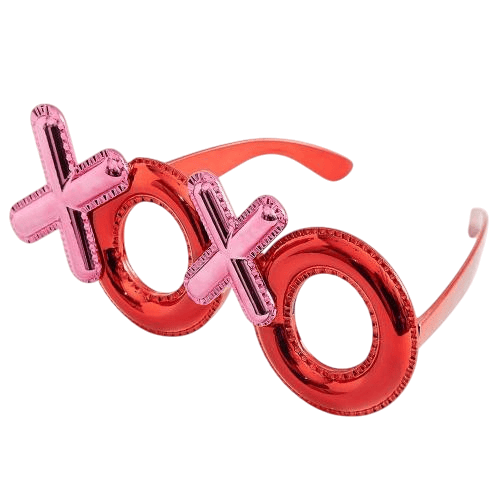 PARTİ GÖZLÜK X0X0 KIRMIZI PEMBE